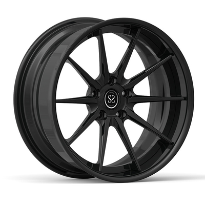 schwarze Mercedes Benz Forged Wheels Custom Aluminum-Leichtmetallfelgen 5x112 des Satin-19x9.5