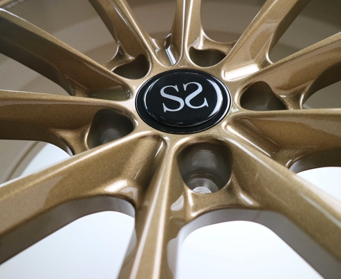Bronzefarbe Monoblock schmiedete Räder für konkave 1-teilige kundenspezifische Kanten Audis A4