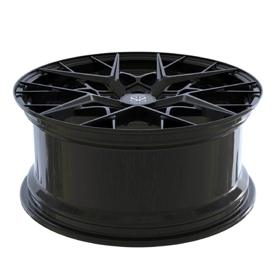 Mittelfaß geschmiedete 2-teilige Selbstauto-Kanten Rad-Disketten-Matte Blacks RS3