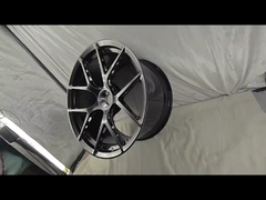 Zentralverschluss 20x9.5 und 21x12 Satin schwarz geschmiedete Felgen