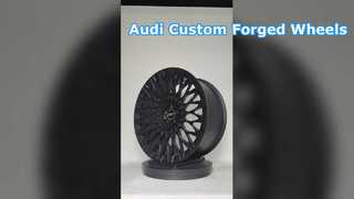 Mehrspeichen-Satin-Schwarze 1-teilig geschmiedete Felgen 18", 19", 20", 21", 22" und 23" für Audi