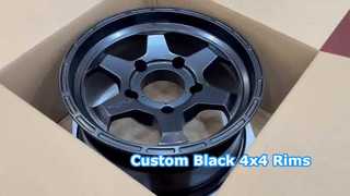 17"~22" 6-Speichen-4x4-Felgen in Schwarz mit 6x139,7-Lochmuster