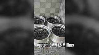 BMW X5 M F95 Custom 2-teilige Felgen, poliertes Lippe und glänzendes Schwarz