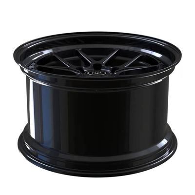 Polieren 2-teilige geschmiedete Disketten Matte Blacks Rad-19inch schwarze Lippen für Toyota Supra-Kanten