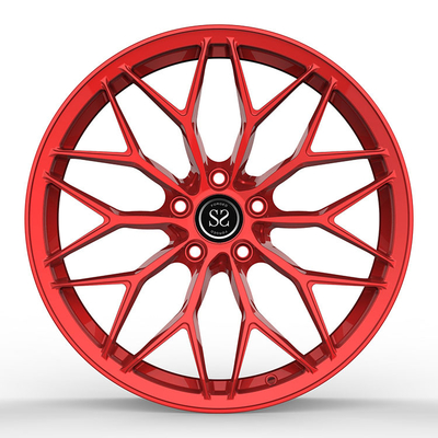 Rotes kundenspezifisches 1PC schmiedete Aluminiumleichtmetallfelgen 9.5Jx21 ET31 für Audi Q7