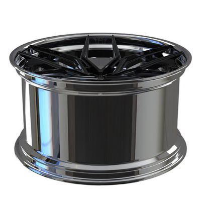 Poliermitte des 2-teiligen Fasses 22x10 polieren schwarze geschmiedete tiefe Tellerräder der Kanten für 488