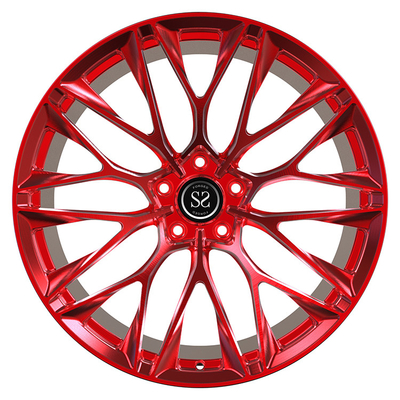 Sitz für Lamborghini Aventador-Süßigkeits-rotes Auto fasst 5x120 kundenspezifisches 1-PC 20 21 und 22 Zoll ein