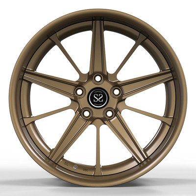 Aluminiumlegierungs-Auto schmiedete Räder für Verkauf kundenspezifischen 2-teiligen Wrangler Polished Bronze Rims