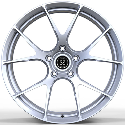 Matt Silver Porsche Forged Wheels 22 Zoll der kundenspezifischen Kanten-5x130