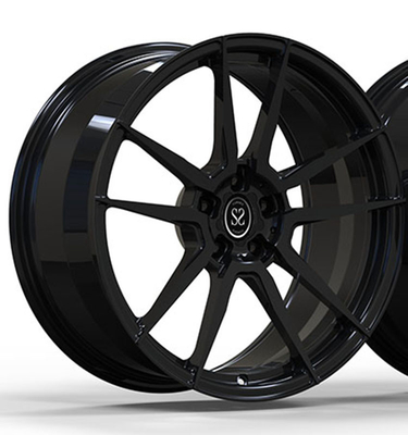 Polieren Sie schwarze Audi Forged Wheels 21 Schritt für Schritt fortbewegt 139.7mm zweiteiliges Pcd