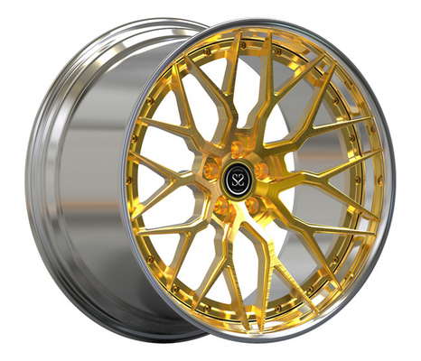 Geschwankte 2-teilige geschmiedete Rückseite der Rad-21x10 der Front-22x12 polierte Ferrari 812 Kanten