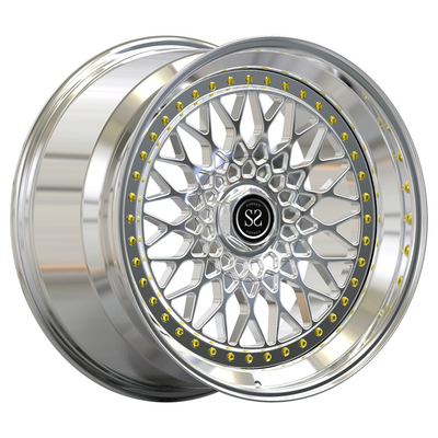 PC 21inch 2 Stück schmiedete Aluminiumrad-Chrome-Fass-Lippen Audi RS7