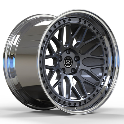 Geschwanktes 20inch 20X9.5 20X10.5 schmiedete 2-teilige Räder für GTR getretene Lippe Nissans