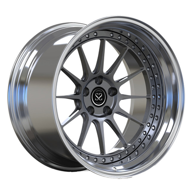 Polnische getretene Lippengewohnheit fasst Räder 20inch für Audi S3 2-teiliges Grey Spokes ein