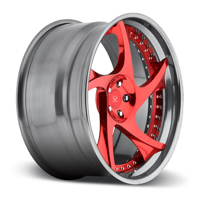 19x9.0 3PC schmiedete Aluminiumleichtmetallfelgen für GOLF Mk6 GTD
