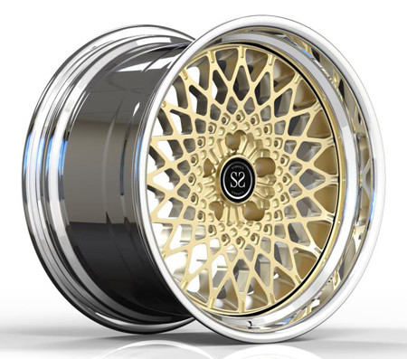 Polnisches schmiedete 2-teiliges Gold Schritt-Lippenkanten-Pontiac-Transportes morgens GTA 18x10.5