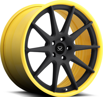 20x10.5 20x12 2PC geschmiedet fasst Glanz-Fass-Schwarz-Diskette für Nissan GT-R ein