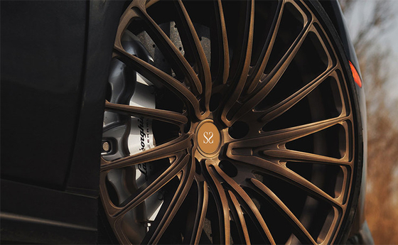 Goldbürsten-Speichen 	2-teilige geschmiedete Räder für Rotationspolnisches Mercedes Benz Glc-20inch getreten