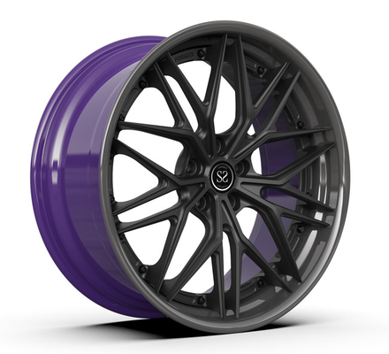 5x112 schmiedete Monoblock-Räder für dunkles Gewehr-Metall polierte BMW 5 Kanten 20inch
