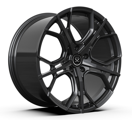 Polierlippen1-teilige geschmiedete Kanten Monoblock Matte Black 20inch Porsche 911 konkave Räder