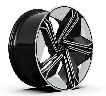 Bearbeitete tiefes konkaves geschmiedetes Schwarzes Monoblocok Radfelge-23x10.5 Gesicht Audi RS Q8 maschinell