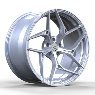 Monoblock fasst geschmiedete 1-teilige Räder ein, die 20inch 20X11 silberne Gewohnheit bürstete