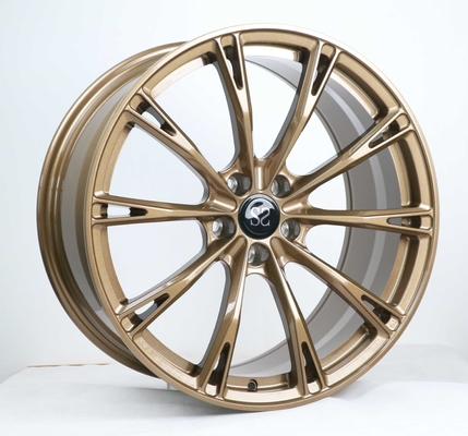 Bronzefarbe Monoblock schmiedete Räder für konkave 1-teilige kundenspezifische Kanten Audis A4