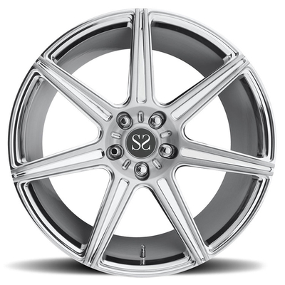 Silberpolierte Fässer 1 Stück Aluminiumlegierung geschmiedete Räder 20 Zoll 5x120 Für Porsche