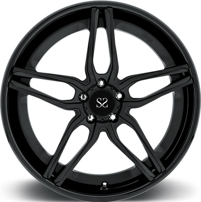 Black Spoke 1pc geschmiedete Legierungsräder 18 19 20 21 22 Zoll PCD 5x120 Custom Luxus Felgen