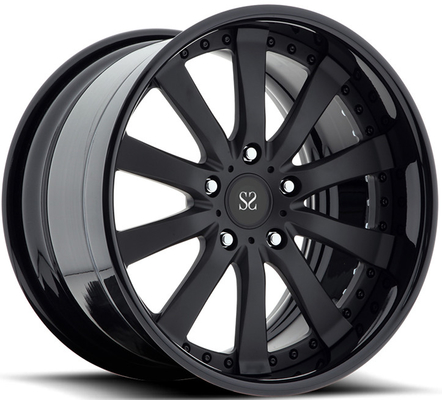 20 21 22 Zoll Ferrari 2 Stück geschmiedete Räder Schwarz Pcd 5x112 5 Löcher
