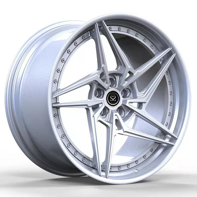 Custom 21x9 Silber 2 PC geschmiedete Aluminiumlegierungsfelgen für Audi Q7