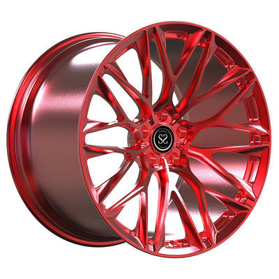 SLS AMG Schwarze Serie 20x11 und 21x13 Custom 1 Stück geschmiedete Felgen Süßigkeiten Rot