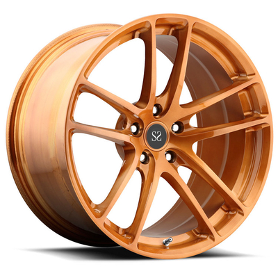 18 Zoll 1 Stück geschmiedete Aluminiumlegierung für RS3 Räder Orange Custom Luxus Felgen