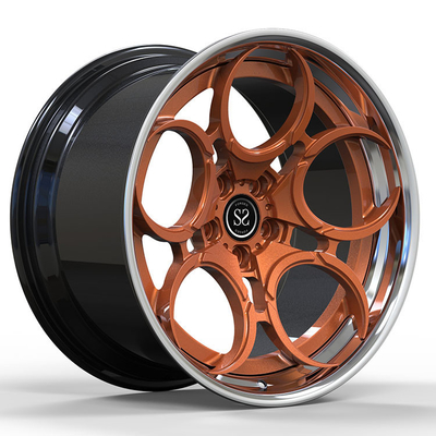 22x11 und 22x12 2 Stück geschmiedete Räder Gold poliert für BMW X5