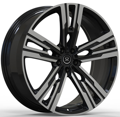 8.5Jx19 ET48 und 9.5Jx19 ET48 Glanz schwarz poliertes Gesicht 1-Stück geschmiedetes Rad für BMW M4