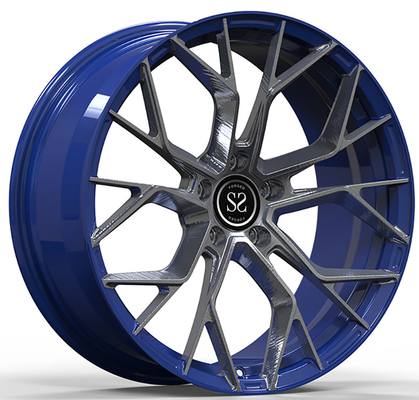 Chevy Corvette C5 schwankte 19 und 20 Multi-Speiche Glanzschwarzes 1-PC schmiedete Leichtmetallräder 5x120.65