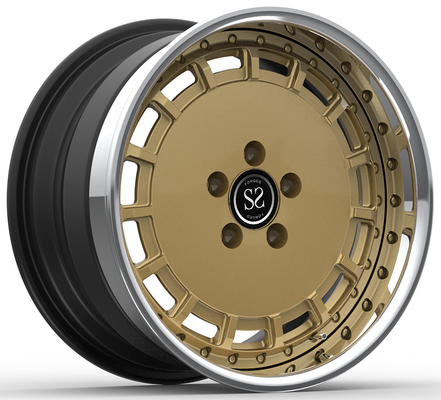 19x8.5ET38/19x9.5ET56/5x112/66.6 3-PC poliert + Bronze Felgen für 2019 Mercedes-Benz C-Klasse AMG C 63 S Br205
