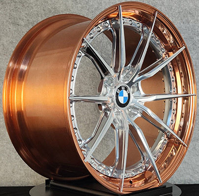 5x112 Maßgeschneiderte Felgen Bronze polierte Lippe für Benz BMW Audi