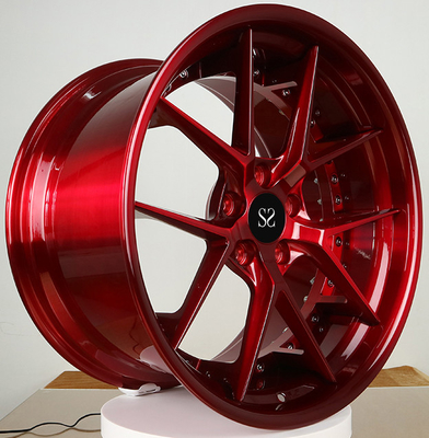 20x8.5 20x9.5 Custom 2-PC geschmiedete Räder Glanz Rot für 1967 Oldsmobile Cutlass Supreme