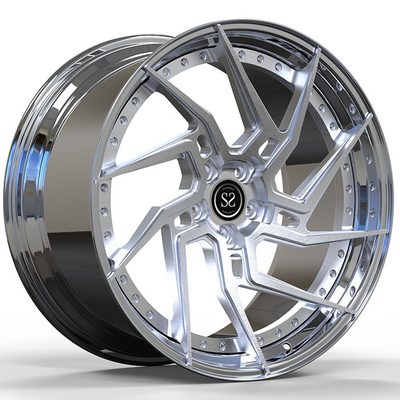 19x9 ET29/19x10ET40/5x120/72.6 Geputztes Gesicht und polierte Lippe 2-PC geschmiedete Felgen Für 2020 BMW M2