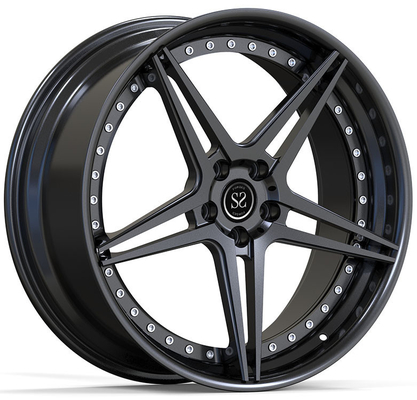 22x10.5ET20/5x112/66.5 Satin Schwarz Custom Felgen für Audi RS6 4G 2016