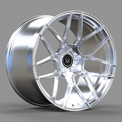 Porsche 996 Turbo Clear Brushed 1-teilige Schmiedefelgen 18x9 und 18x12