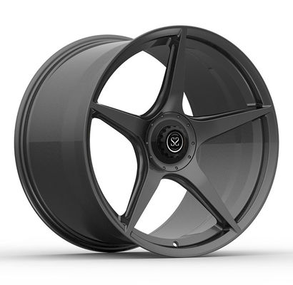 20x10 und 20x11.5 Satin-Schwarz Center-Lock Schmiederäder für 2020 Ferrari 812