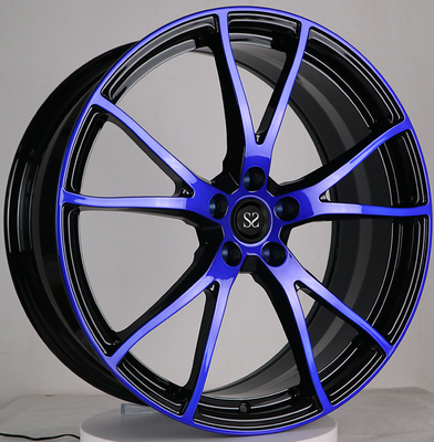 Tesla Modell 3 Goss Schwarz und Blau 20x9.0 und 20x10 1-PC geschmiedete Felgen