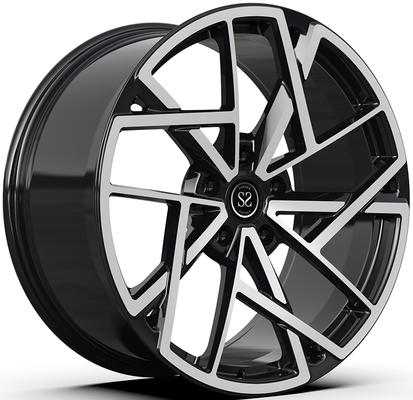 BMW M5 F90 Glanz Schwarz Diamantgeschnittene Felgen 21x10 und 21x11 Schmiedefelgen