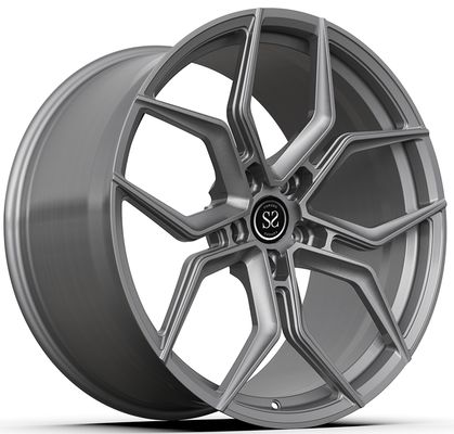 21x9.5ET46/21x11ET58 5x130/71.6 Grau Custom 1-teilige Schmiederäder für PORSCHE CAYENNE