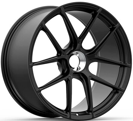 Staggered 20 and 21 inches Satin Black Custom 1-PC Forged Wheels for Corvette C8 2021