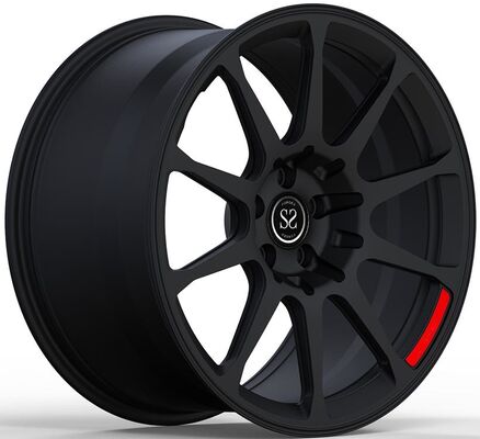 Audi R8 2014 18x8.0 und 18x11 Satin Schwarz Custom 1-PC geschmiedete Felgen