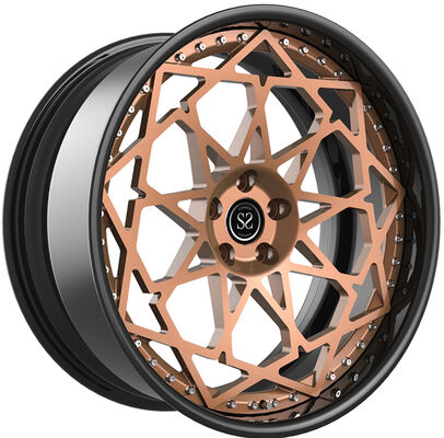 Leichte Bronze-Scheibe und schwarzes Fass 20x10 und 20x11 Custom 2-PC geschmiedete Felgen für BMW M8 F93