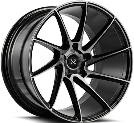 18x8.0 Satin Black Polished Face Custom 1-PC Schmiederäder für Audi A1